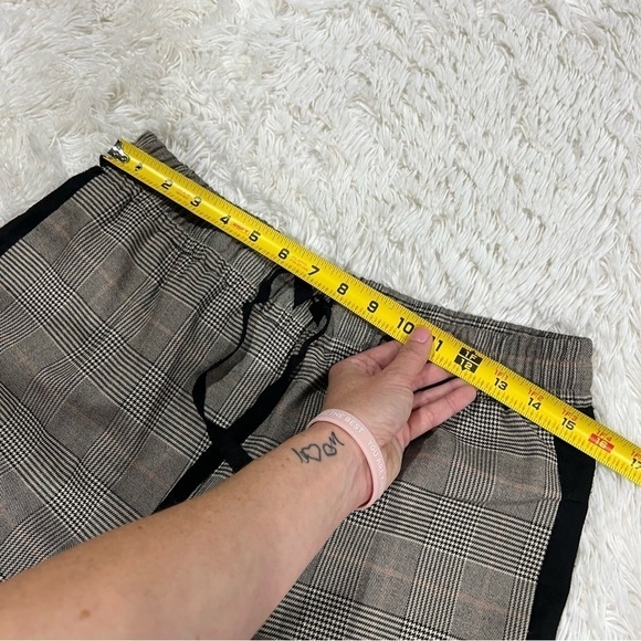 Forever 21 Wide Leg Glen Plaid Trousers Career Pants Size Large - Picture 10 of 12